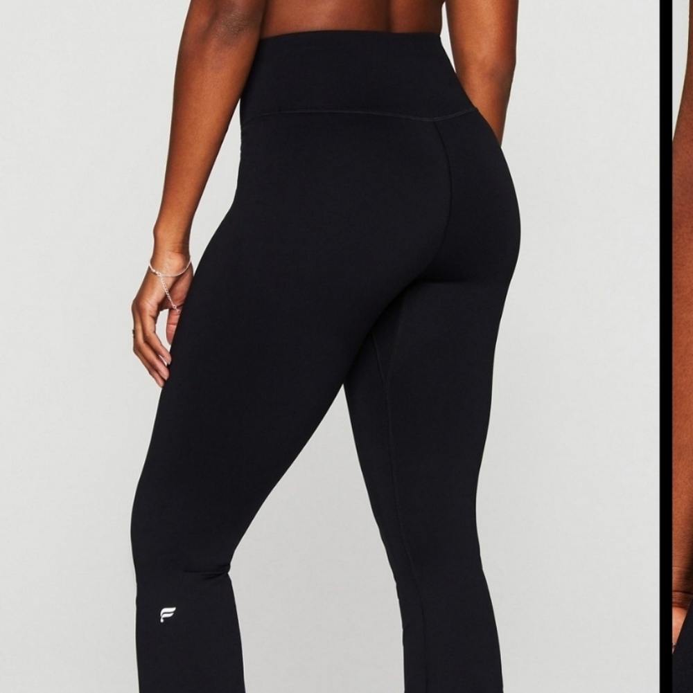 Fabletics Seamless Flare Black Leggings